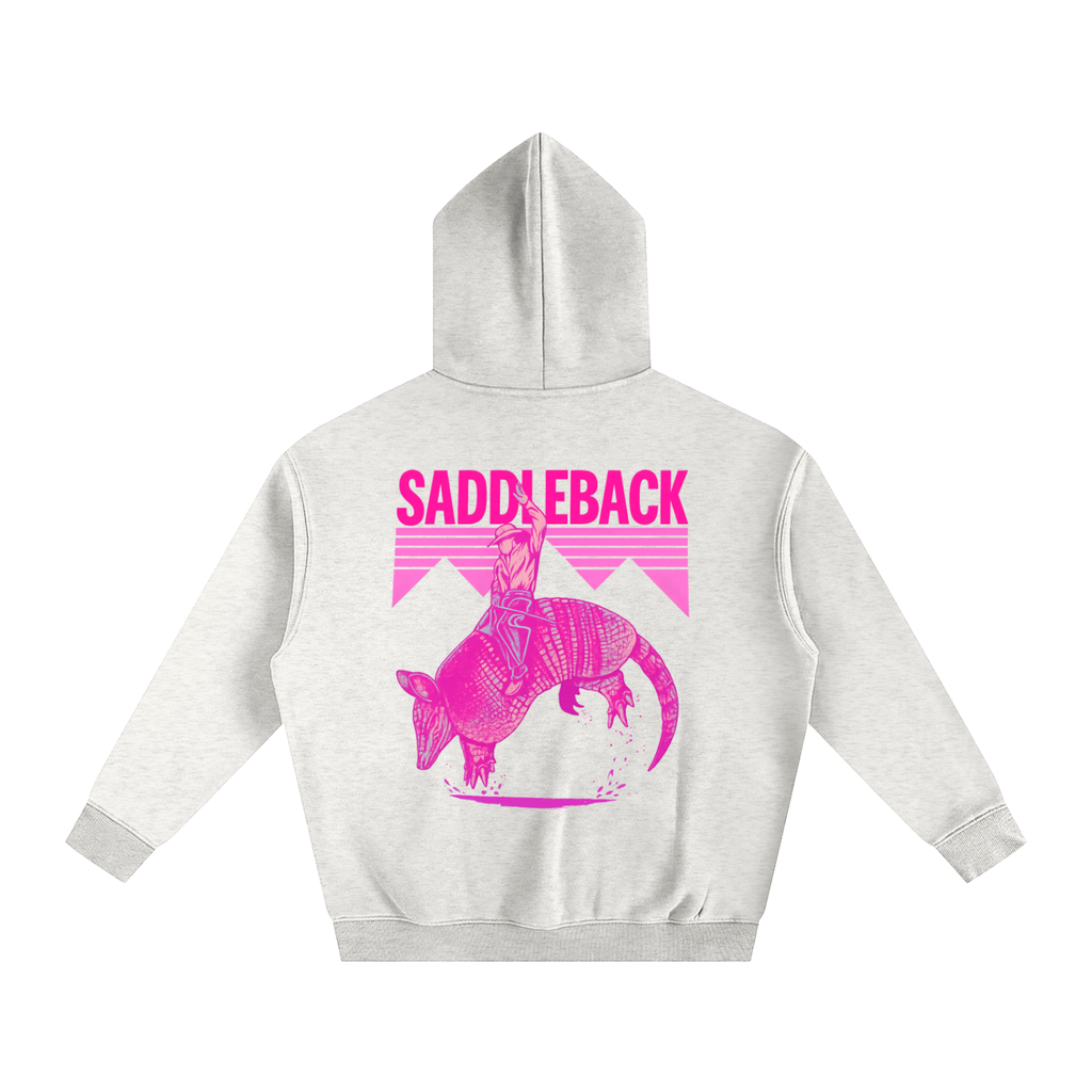 Pink Buckin Dillos Oversize Fleeced Hoodie