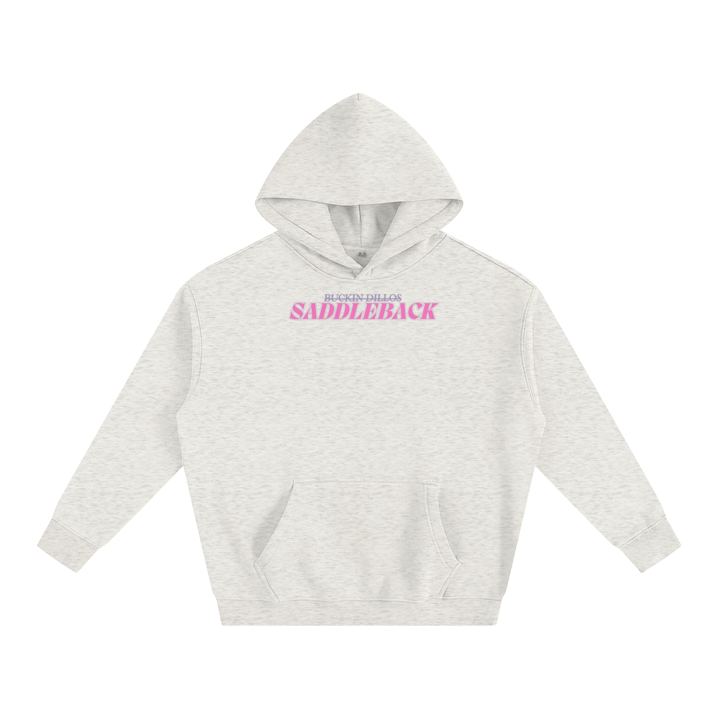 Pink Buckin Dillos Oversize Fleeced Hoodie